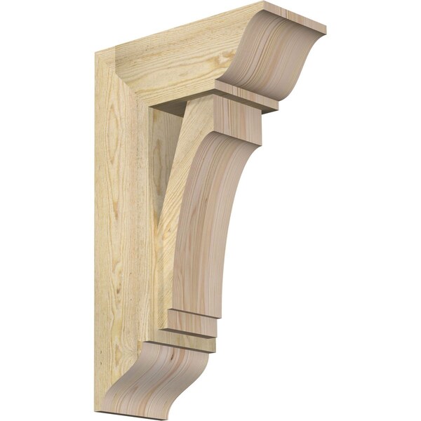 Ekena Millwork Imperial Traditional Rough Sawn Bracket w/ Offset Brace, Douglas Fir, 8"W x 18"D x 30"H BKT0806X18X30IMP01RDF - main